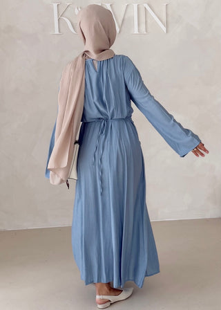 Maxikleid mit Raffungen
