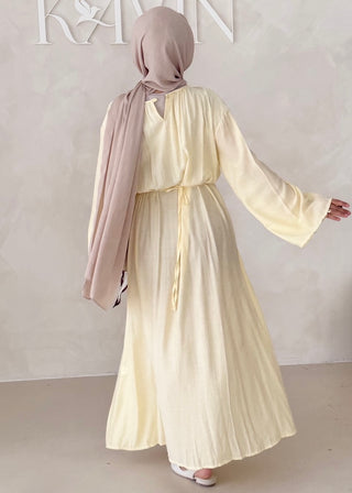 Maxikleid mit Raffungen