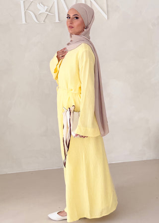 Musselin Abaya MIT BREITEN ÄRMELN
