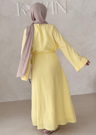 Musselin Abaya MIT BREITEN ÄRMELN