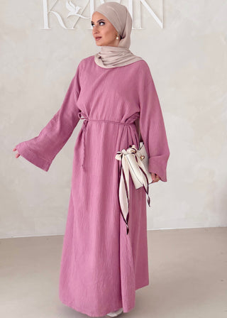 Musselin Abaya MIT BREITEN ÄRMELN