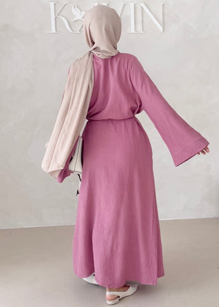 Musselin Abaya MIT BREITEN ÄRMELN
