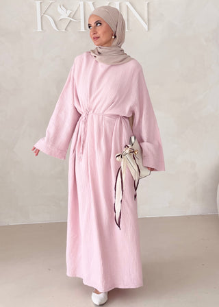 Musselin Abaya MIT BREITEN ÄRMELN