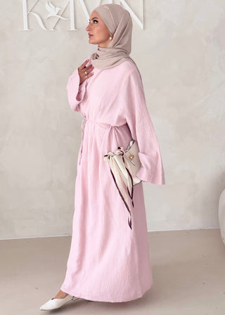 Musselin Abaya MIT BREITEN ÄRMELN