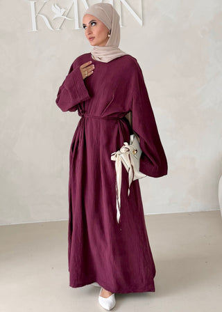 Musselin Abaya MIT BREITEN ÄRMELN