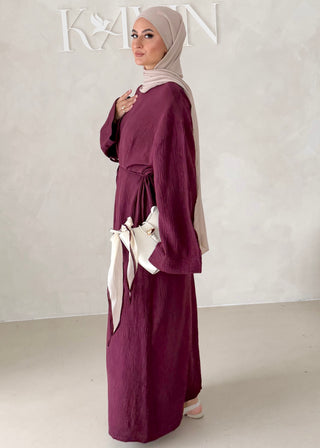 Musselin Abaya MIT BREITEN ÄRMELN