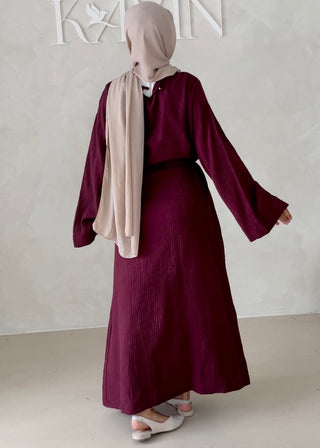 Musselin Abaya MIT BREITEN ÄRMELN