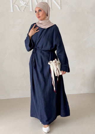 Musselin Abaya MIT BREITEN ÄRMELN