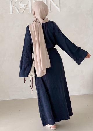 Musselin Abaya MIT BREITEN ÄRMELN