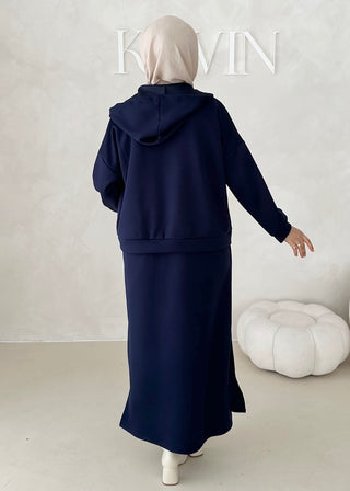 Hoodie Kleid 2-Teiler