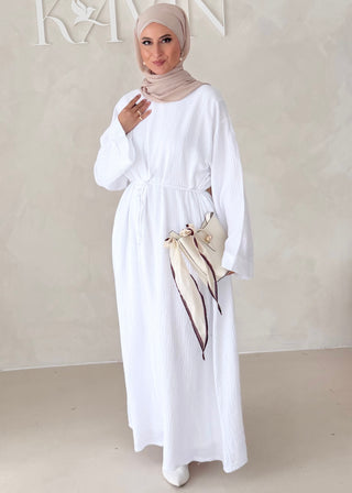 Musselin Abaya MIT BREITEN ÄRMELN