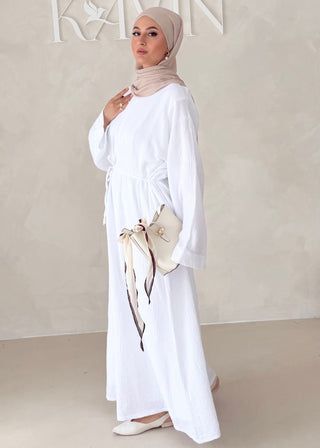 Musselin Abaya MIT BREITEN ÄRMELN