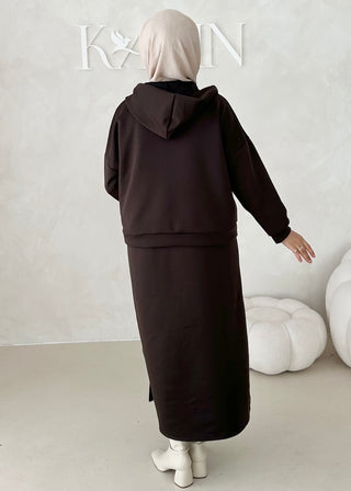 Hoodie Kleid 2-Teiler