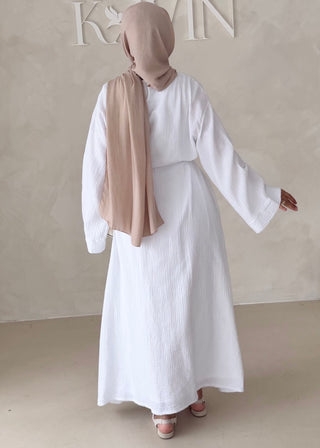 Musselin Abaya MIT BREITEN ÄRMELN