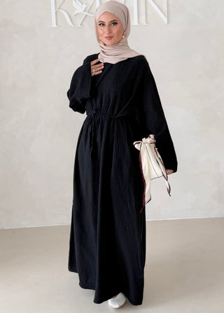 Musselin Abaya MIT BREITEN ÄRMELN