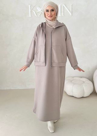 Hoodie Kleid 2-Teiler