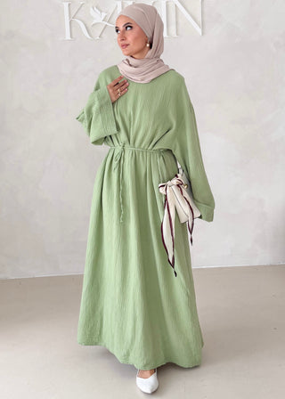 Musselin Abaya MIT BREITEN ÄRMELN