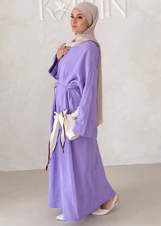 Musselin Abaya MIT BREITEN ÄRMELN