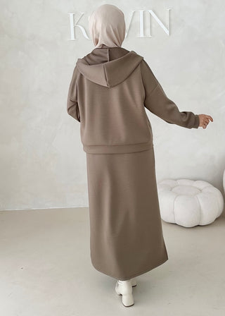 Hoodie Kleid 2-Teiler