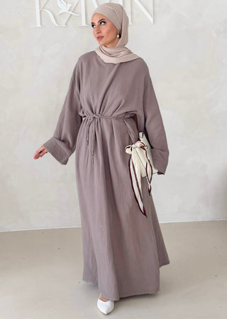 Musselin Abaya MIT BREITEN ÄRMELN