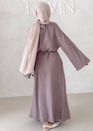 Musselin Abaya MIT BREITEN ÄRMELN