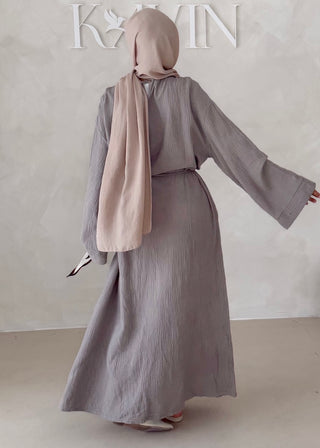 Musselin Abaya MIT BREITEN ÄRMELN