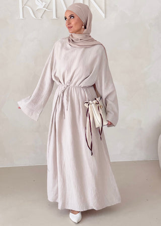 Musselin Abaya MIT BREITEN ÄRMELN