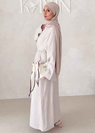 Musselin Abaya MIT BREITEN ÄRMELN
