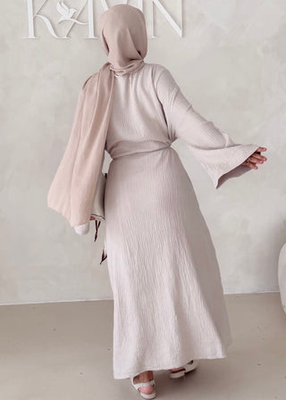 Musselin Abaya MIT BREITEN ÄRMELN