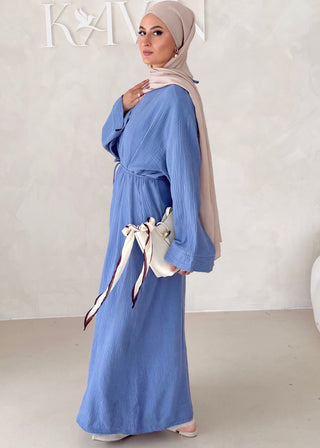 Musselin Abaya MIT BREITEN ÄRMELN