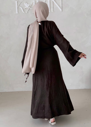 Musselin Abaya MIT BREITEN ÄRMELN