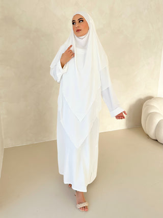 Khimar Chiffon Dreilagig