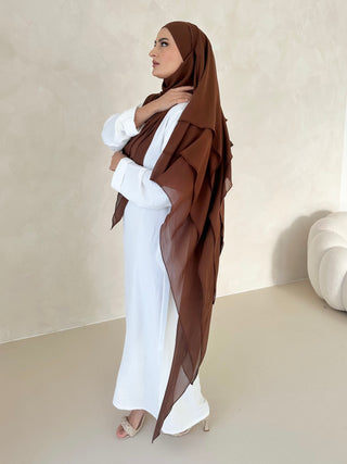 Khimar Chiffon Dreilagig