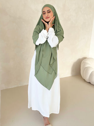 Khimar Chiffon Dreilagig
