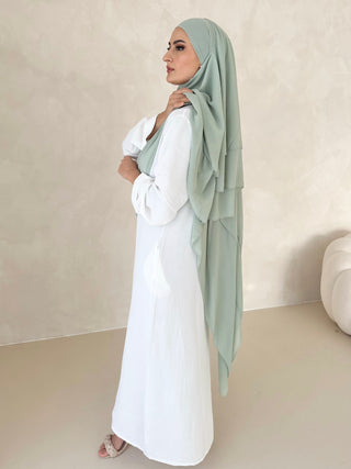 Khimar Chiffon Dreilagig