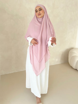 Khimar Chiffon Dreilagig