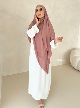 Khimar Chiffon Dreilagig