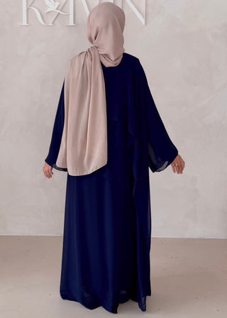 Dreilagiges Chiffon Kleid