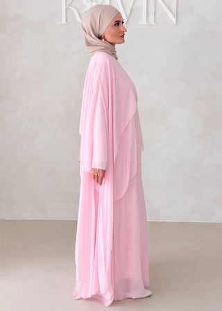 Dreilagiges Chiffon Kleid