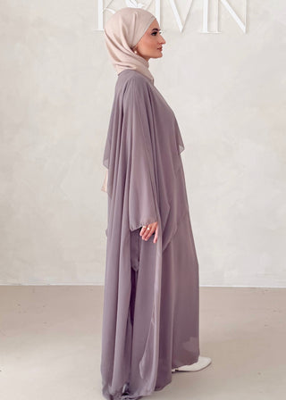 Dreilagiges Chiffon Kleid