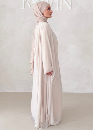 Dreilagiges Chiffon Kleid