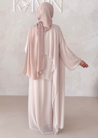 Dreilagiges Chiffon Kleid