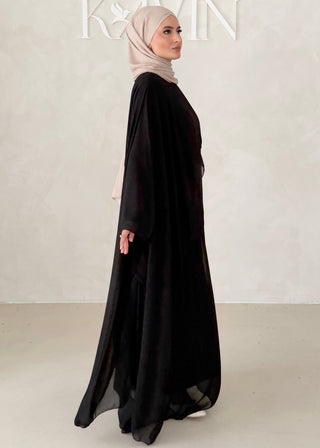 Dreilagiges Chiffon Kleid