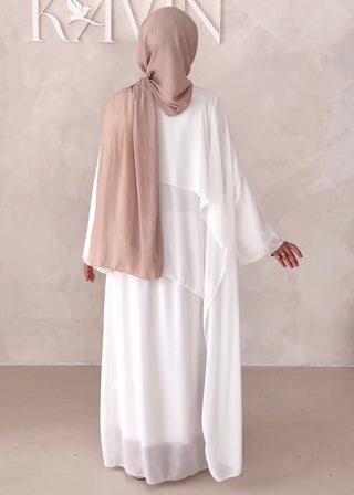 Dreilagiges Chiffon Kleid