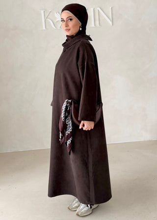 Abaya mit Kragen