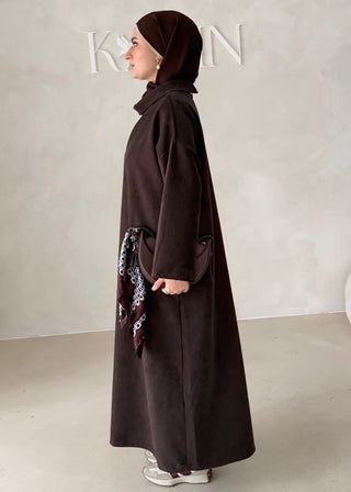 Abaya mit Kragen