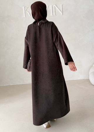 Abaya mit Kragen
