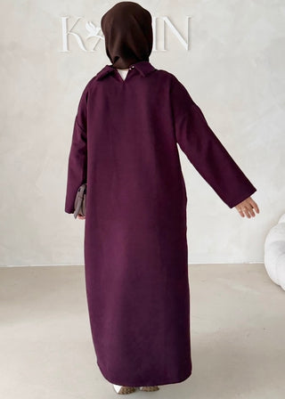Abaya mit Kragen
