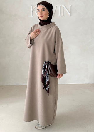 Abaya mit Kragen