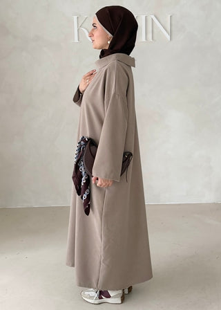 Abaya mit Kragen